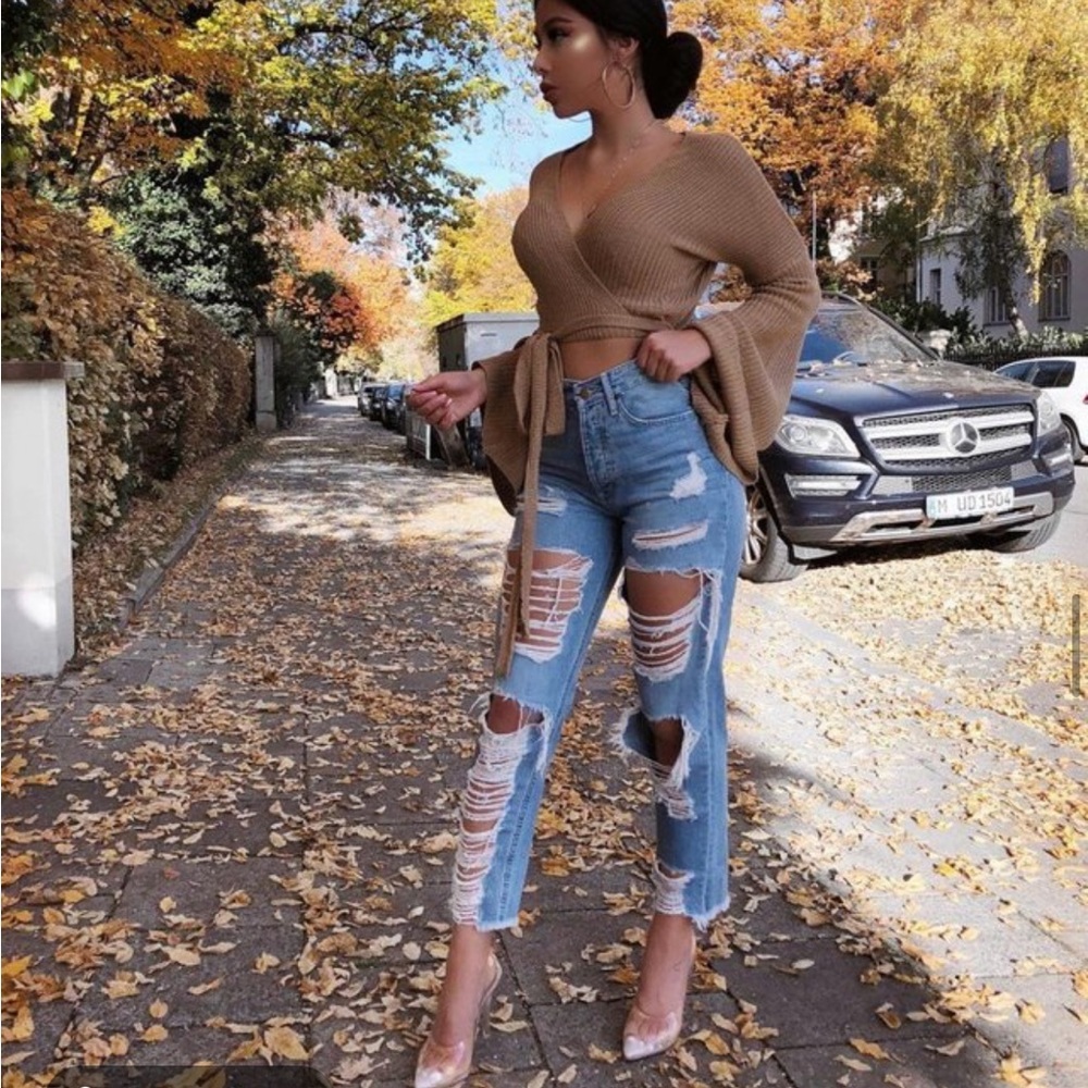 Fashion Nova Boyfriend Ripped Jeans
